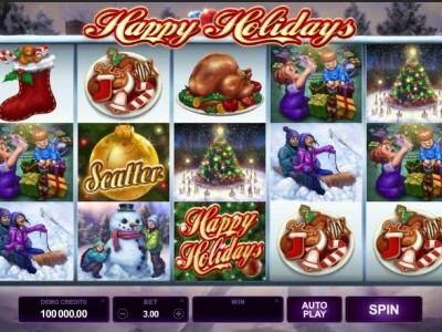 happy holidays slot screenshot