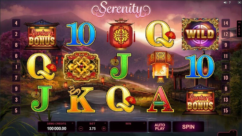 serenity slot screenshot