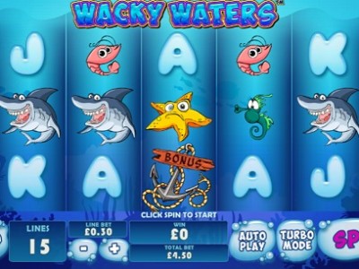 wacky waters slot screenshot big